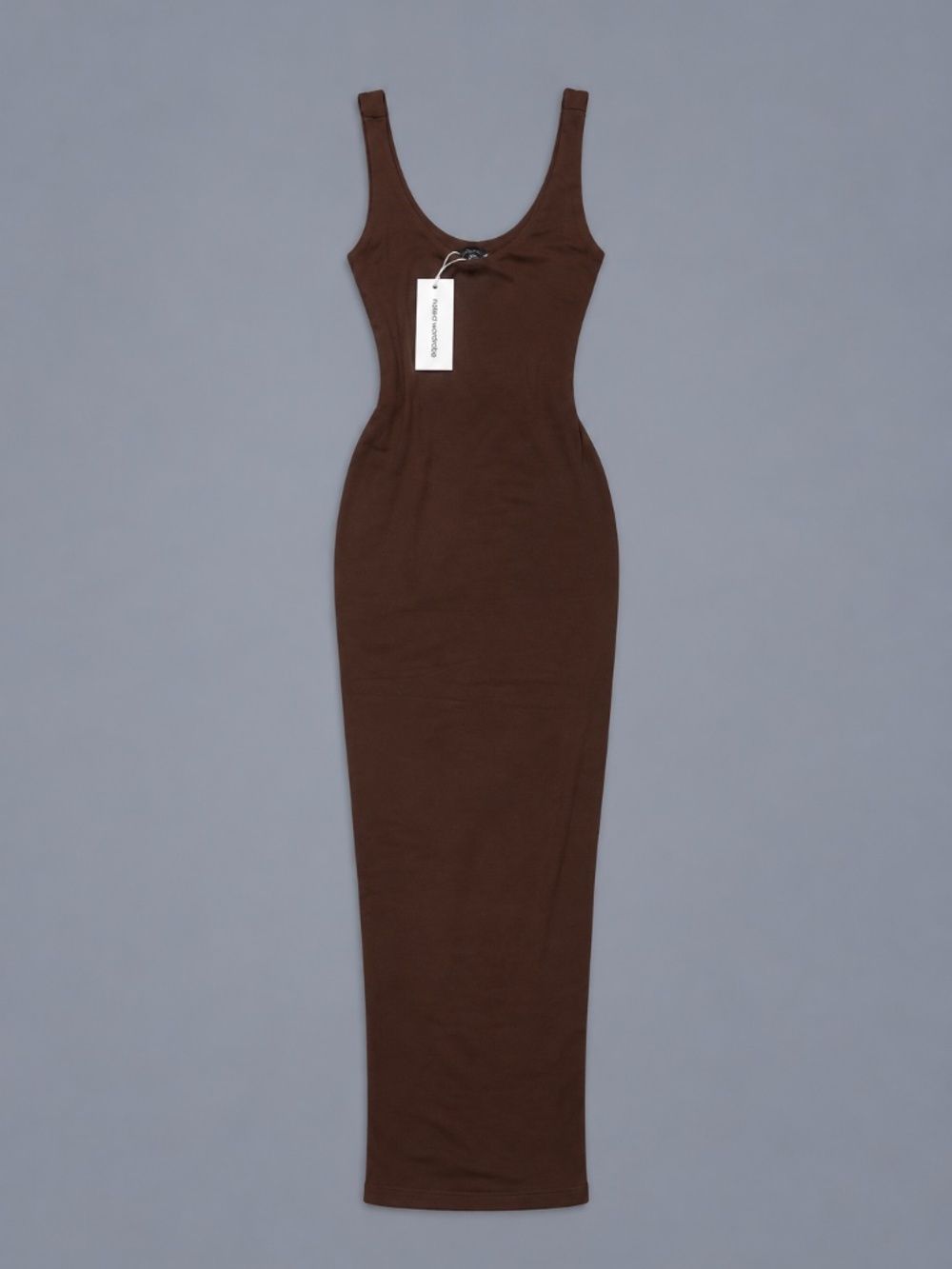 Naked Wardrobe Chocolate Brown Bodycon Maxi Dress – XS NWT